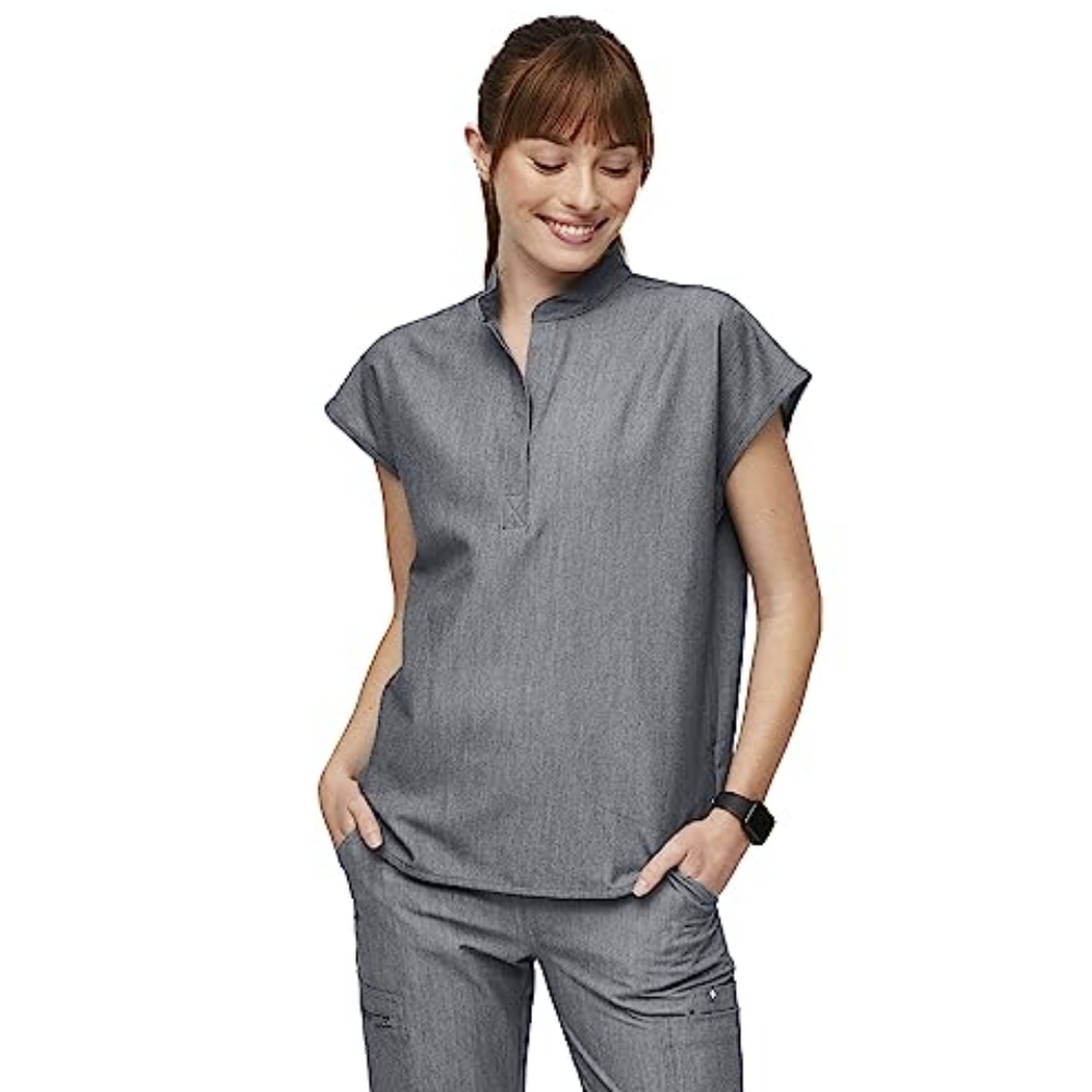 Figs Rafaela Oversized Scrub Top Graphite Gray size XXL